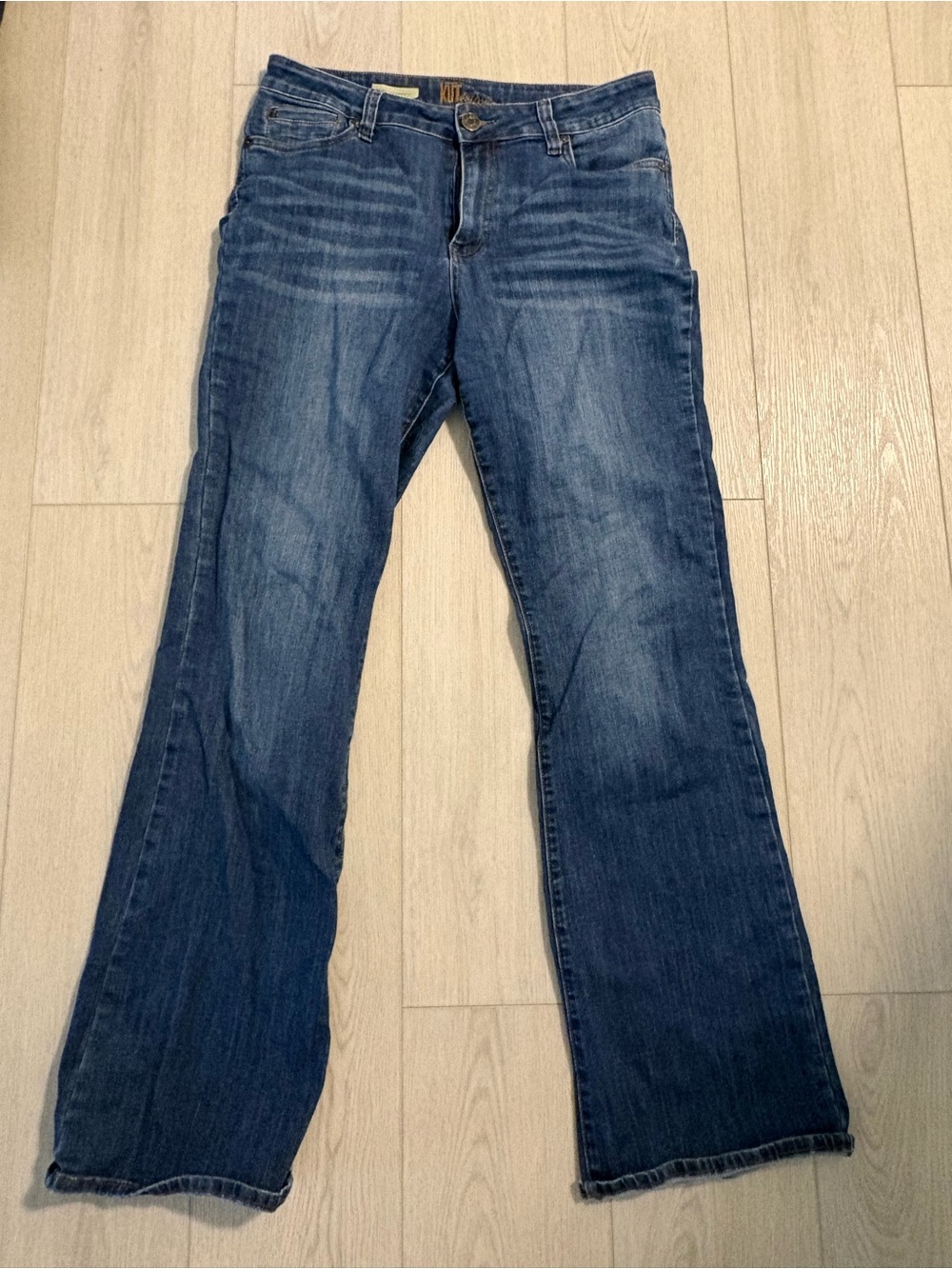 Nicole Dark Blue Flare Jeans Kut from the Kloth
